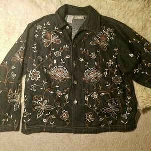New Direction Black Embroidered Jacket